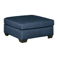 7500708 Ashley Furniture Darcy - Blue Living Room Furniture Ottoman