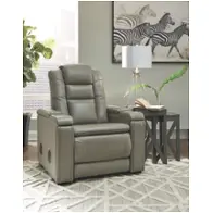 7360713 Ashley Furniture Pwr Recliner W/adj Headrest (walnut)