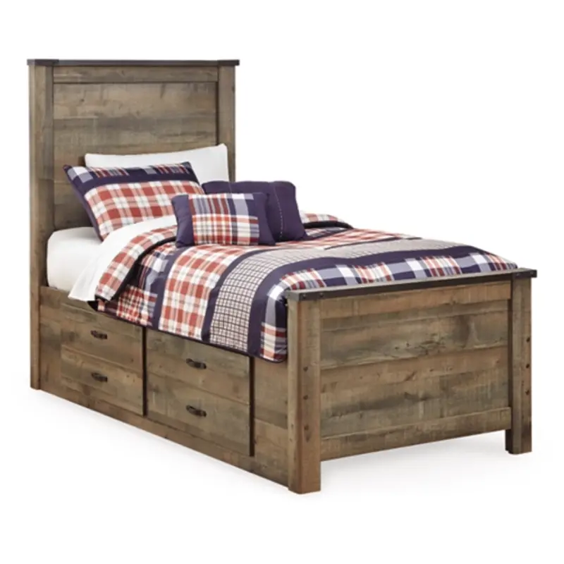 B446-tp Ashley Furniture Twin Panel Bed With 2 Storage Drawers