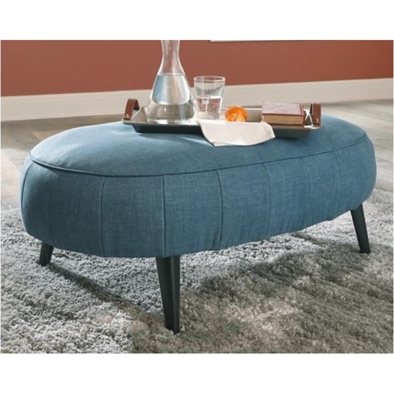 2440308 Ashley Furniture Hollyann - Blue Living Room Furniture Ottoman