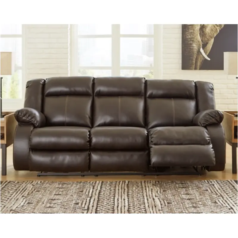 5350587 Ashley Furniture Denoron - Chocolate Power Reclining Sofa