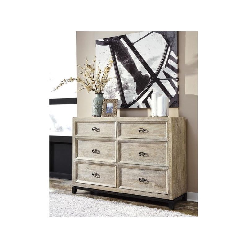 B730-31 Ashley Furniture Halamay Bedroom Furniture Dresser