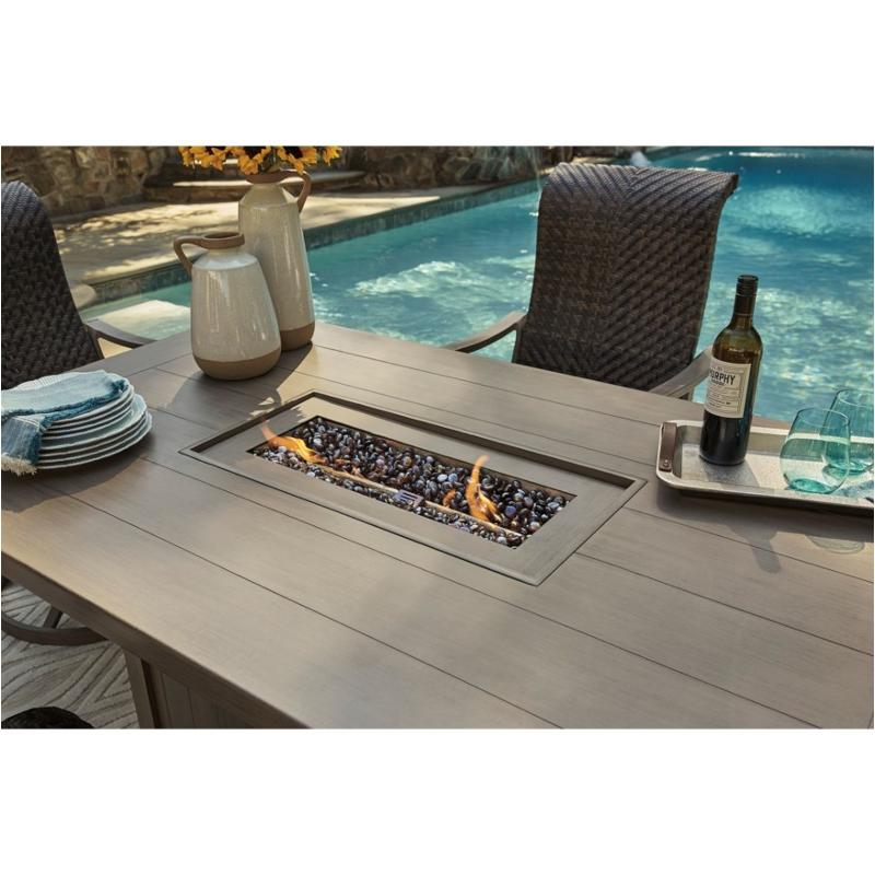 P318-773 Ashley Furniture Windon Barn Rectangular Fire Pit Table