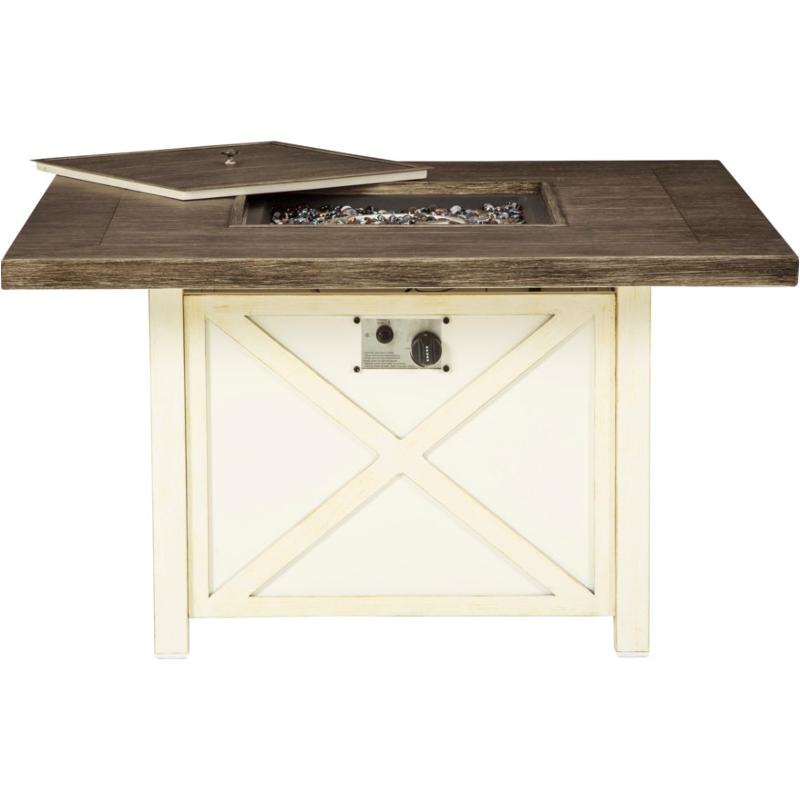 P460772 Ashley Furniture Preston Bay Square Fire Pit Table