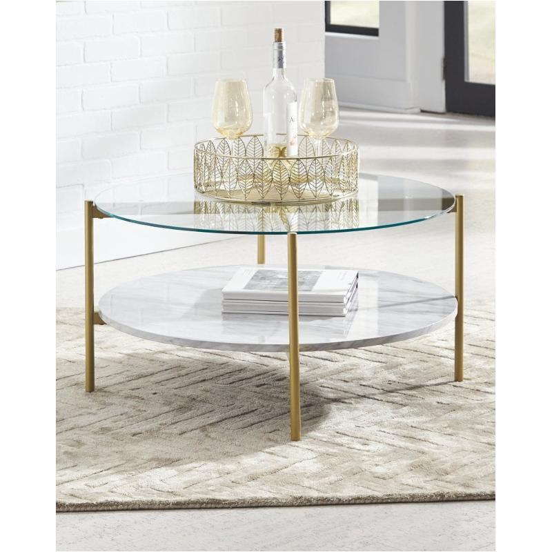 T192-8 Ashley Furniture Wynora Living Room Furniture Cocktail Table