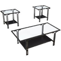 T279-13 Ashley Furniture Geriman Living Room Furniture Occasional Table Set