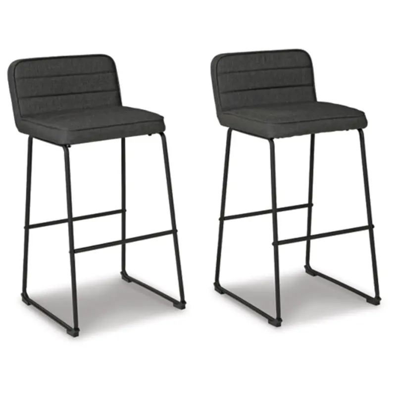 D225 230 Ashley Furniture Bar Height Bar Stool Gray And Black