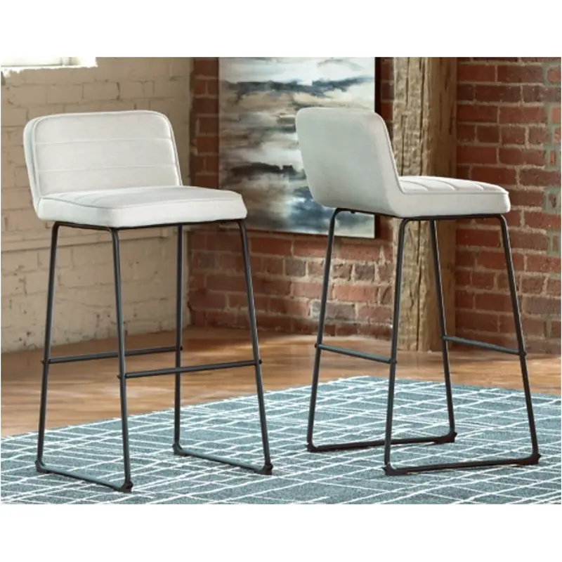 Ashley furniture leather online bar stools