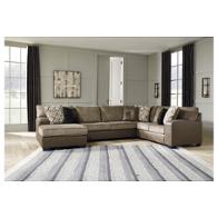 9130216 Ashley Furniture Abalone Brown Living Room Furniture Sectional