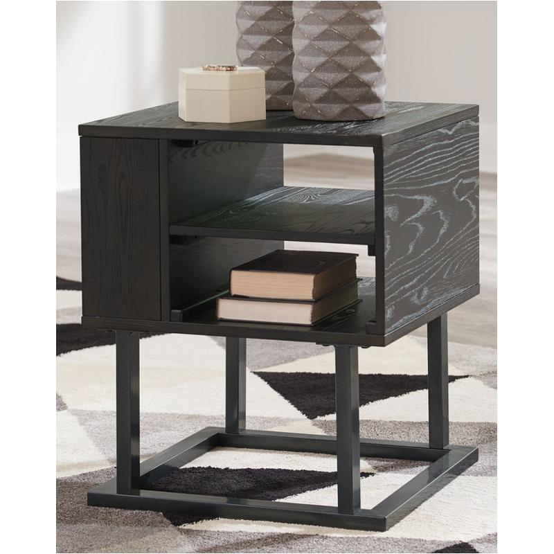 T394-2 Ashley Furniture Airdon - Bronze Living Room Furniture End Table