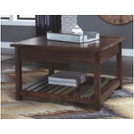 T580-0 Ashley Furniture Mestler - Rustic Brown Living Room Furniture Cocktail Table