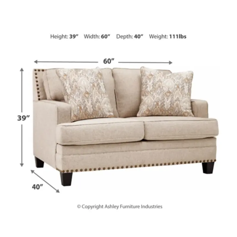 1560235 Ashley Furniture Claredon Living Room Furniture Loveseat