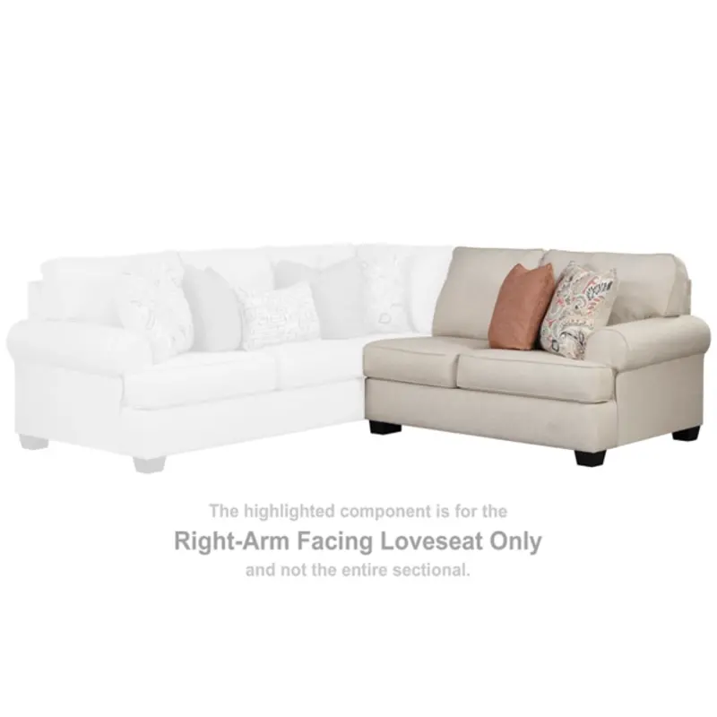 1920256 Ashley Furniture Amici Living Room Furniture Raf Loveseat