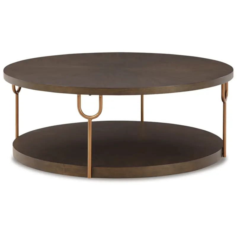 T185-8 Ashley Furniture Brazburn Round Cocktail Table