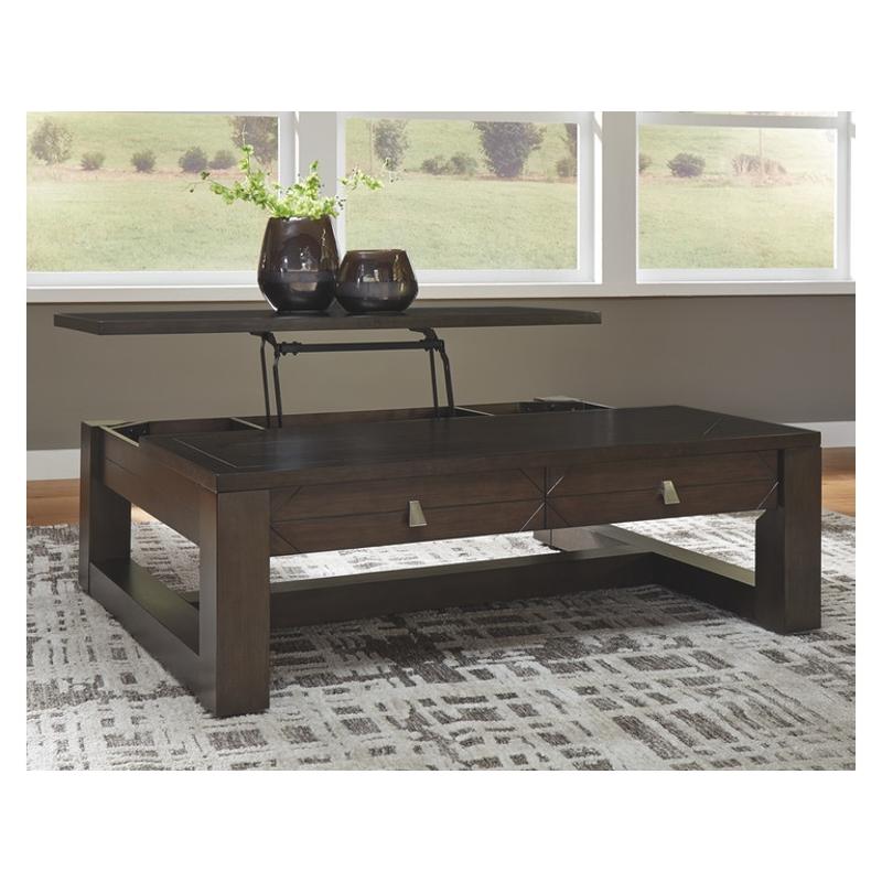 T852-9 Ashley Furniture Tariland Lift Top Cocktail Table