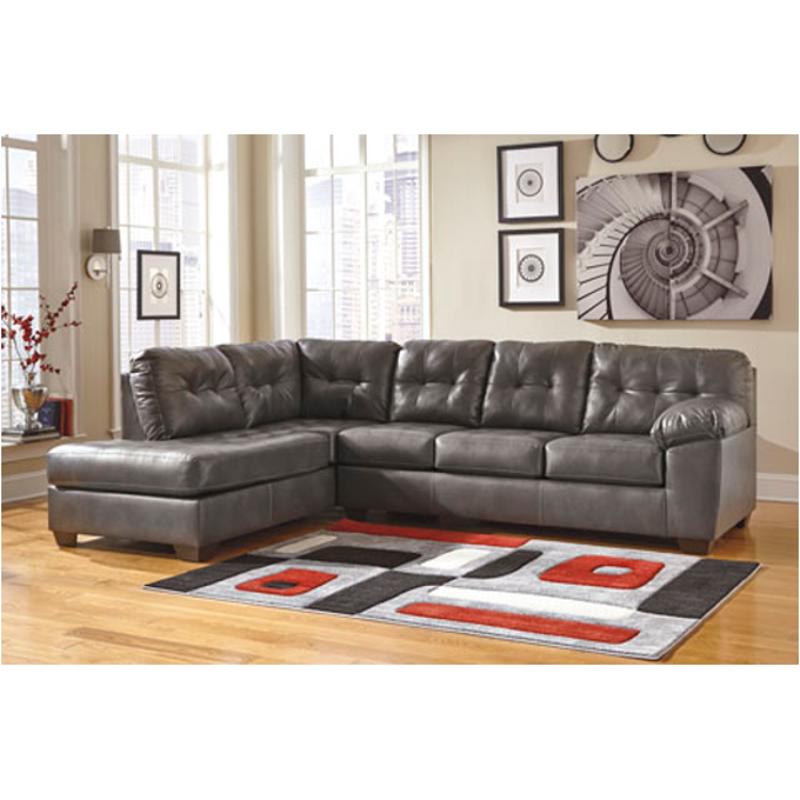 2012216 Ashley Furniture Alliston Durablend - Gray Living Room Furniture Sectional