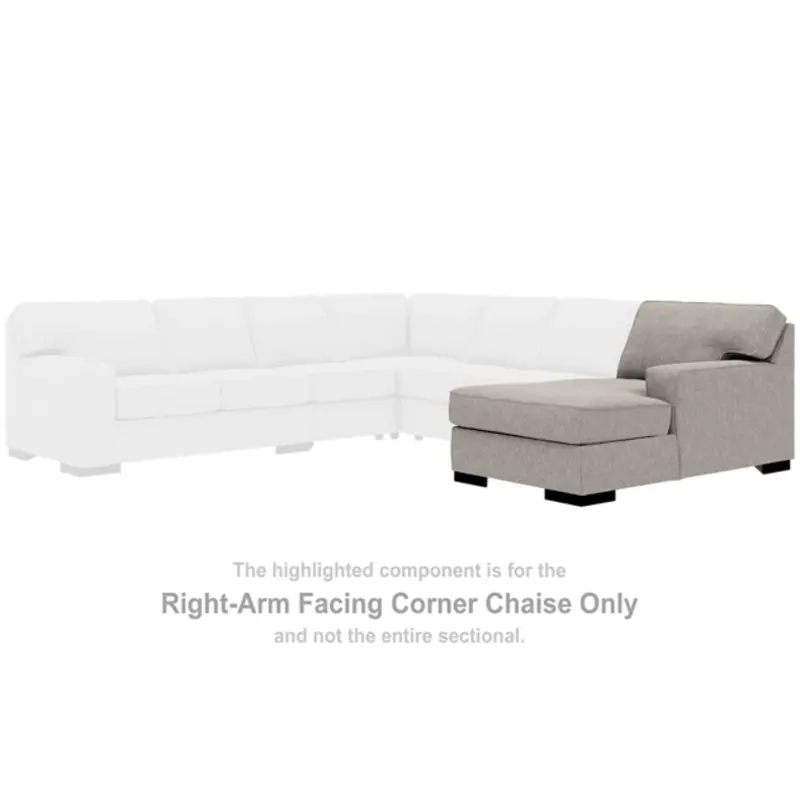4600517 Ashley Furniture Ashlor Nuvella - Slate Raf Corner
