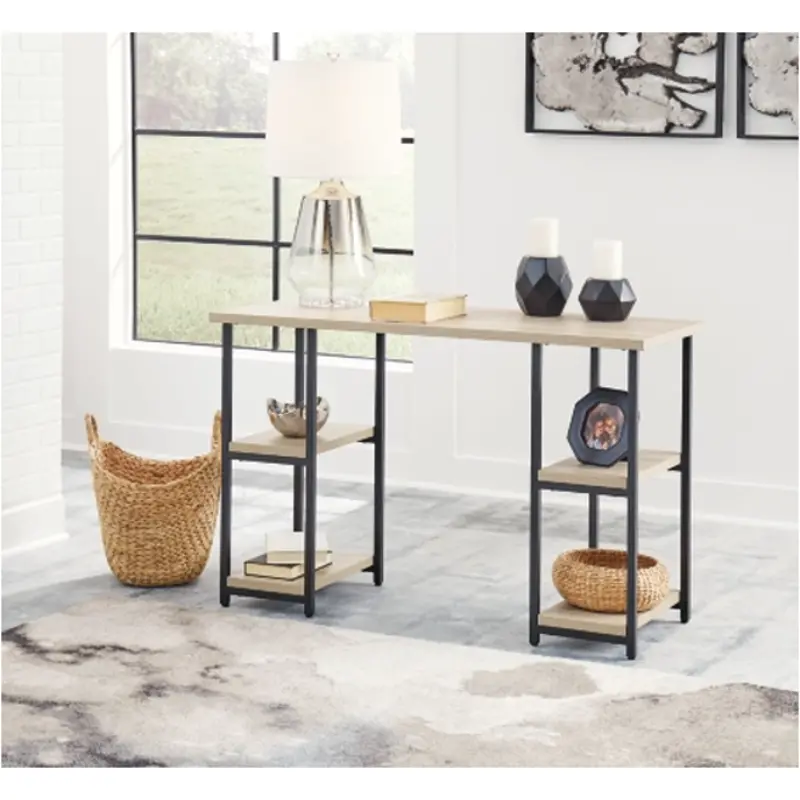 H211-27 Ashley Furniture Waylowe Home Office Desk (double Shelf)