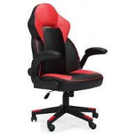 H400-05a Ashley Furniture Lynxtyn Office Chair - Red And Black