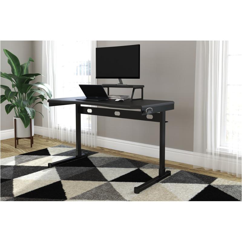 H400-111 Ashley Furniture Lynxtyn Home Office Desk (black)