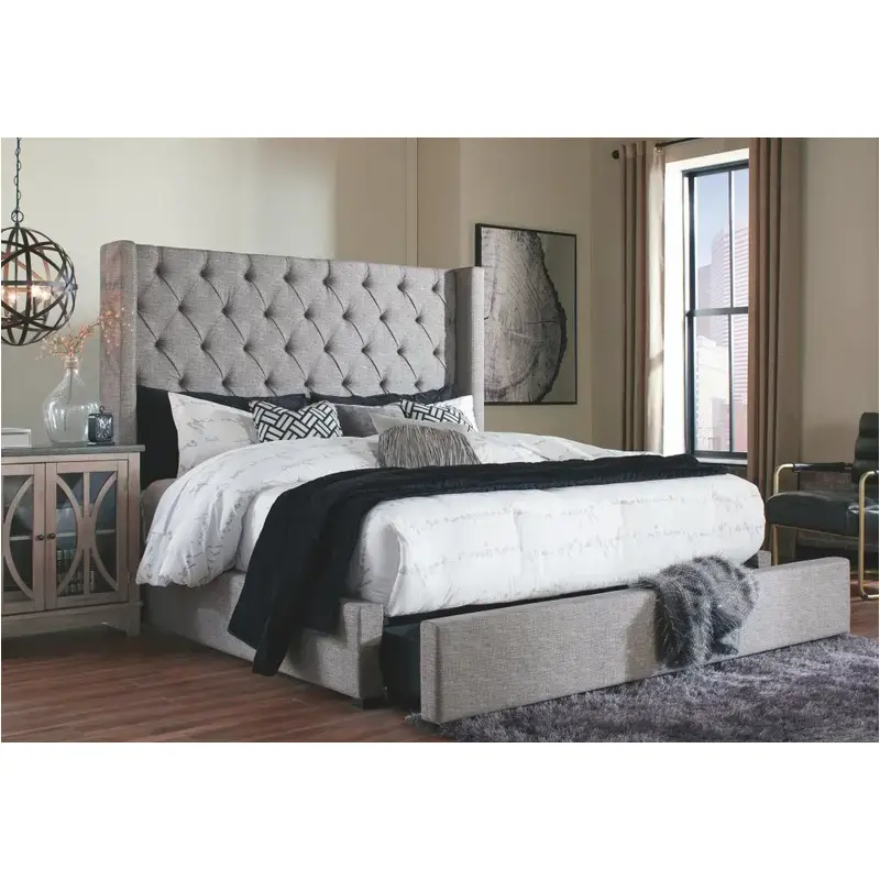 Ashley Sorinella King Upholstered Footboard with Rails