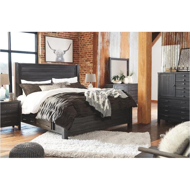 B741-57 Ashley Furniture Baylow Queen Panel Bed Wit Storage