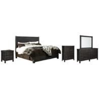 B741 57 Ashley Furniture Baylow Queen Panel Bed Wit Storage