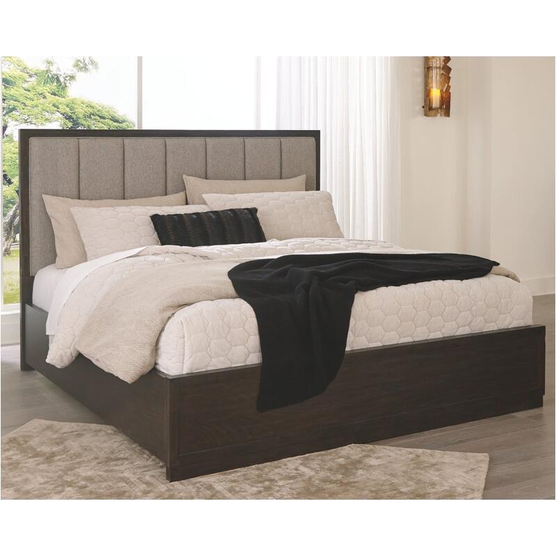 B74557 Ashley Furniture Bruxworth Queen Upholstered Panel Bed
