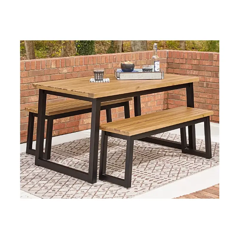 P220 115 Ashley Furniture Town Wood Dining Table Set 3 cn