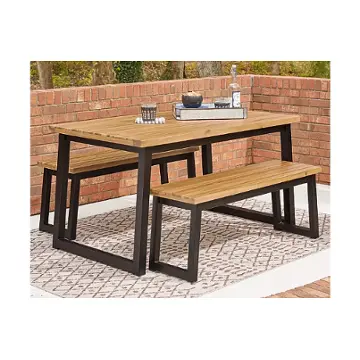 P220-115 Ashley Furniture Town Wood Outdoor Furniture Dining Table