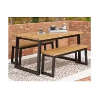 P220-115 Ashley Furniture Town Wood Outdoor Furniture Dining Table