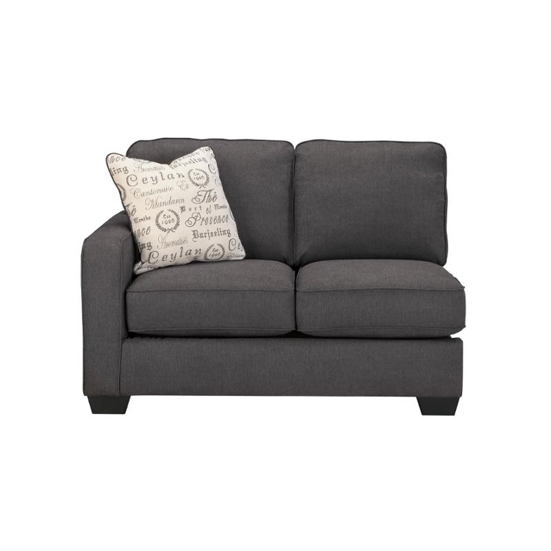 1662155 Ashley Furniture Alenya Charcoal Laf Loveseat