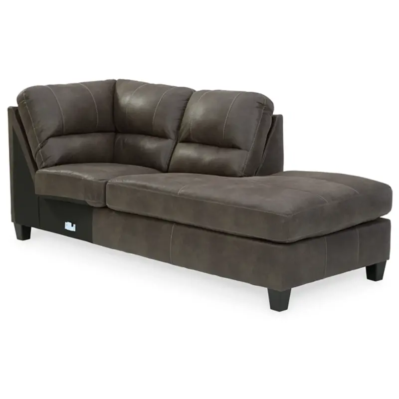 9400217 Ashley Furniture Navi Raf Corner Chaise - Smoke