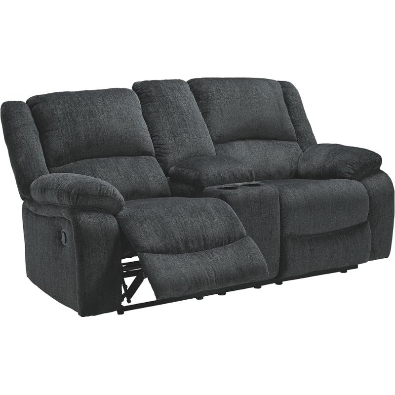 7650494 Ashley Furniture Draycoll Dbl Recl Loveseat W/console