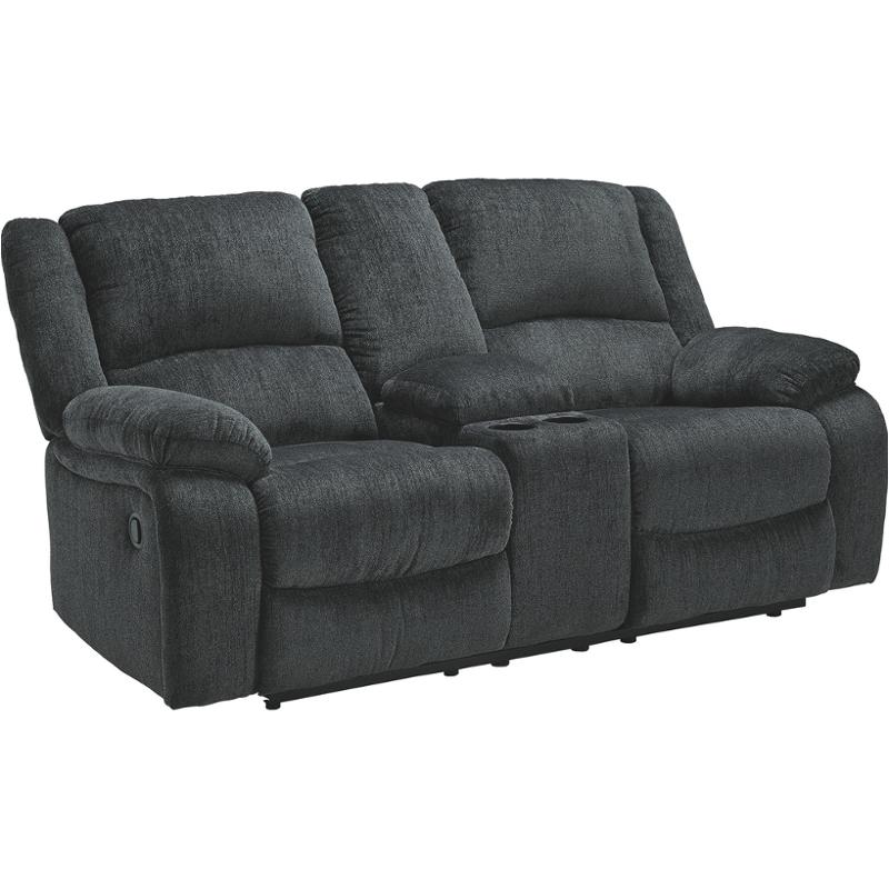 7650494 Ashley Furniture Draycoll Dbl Recl Loveseat W/console