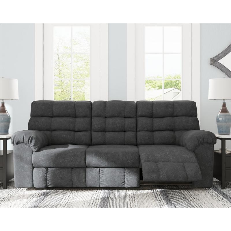 5540389 Ashley Furniture Reclining Sofa W/drop Down Table