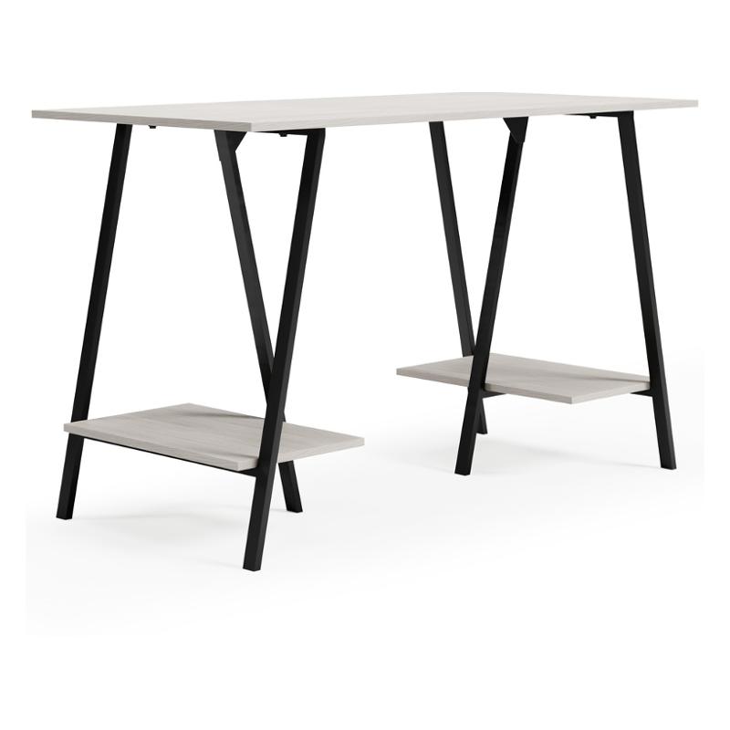 H288-27 Ashley Furniture Home Office Desk (sawhorse Design)