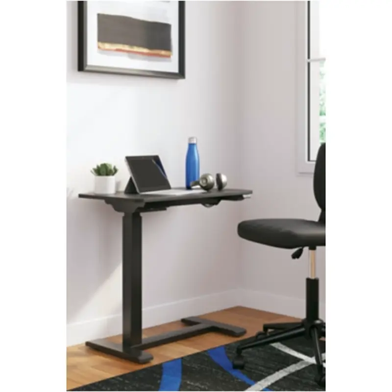 H400-112 Ashley Furniture Adjustable Height Side Desk (black)