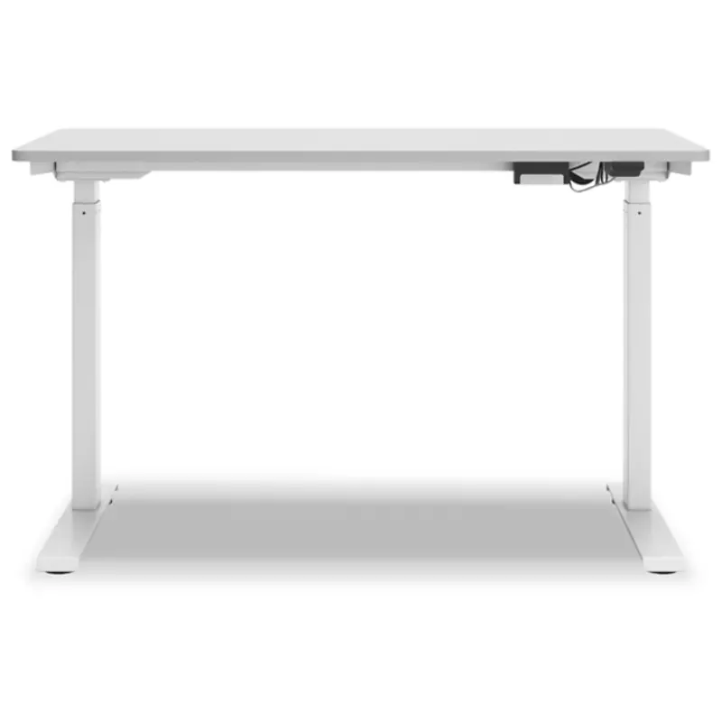 オフィス家具 Apple-y H400-219 Ashley Furniture Lynxtyn Adjustable Height Desk (white)