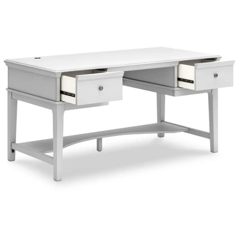 H777-26 Ashley Furniture Kanwyn Home Office Storage Leg Desk