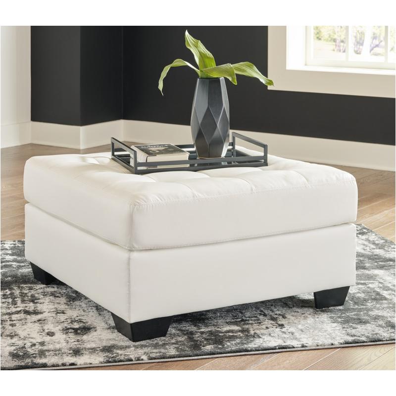 5970308 Ashley Furniture Donlen - White Living Room Furniture Ottoman