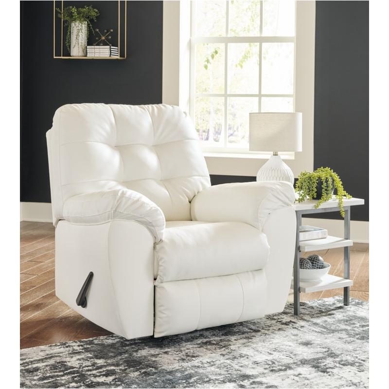 5970325 Ashley Furniture Donlen - White Rocker Recliner