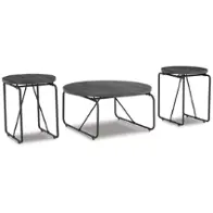 T006-13 Ashley Furniture Garvine Living Room Furniture Occasional Table Set