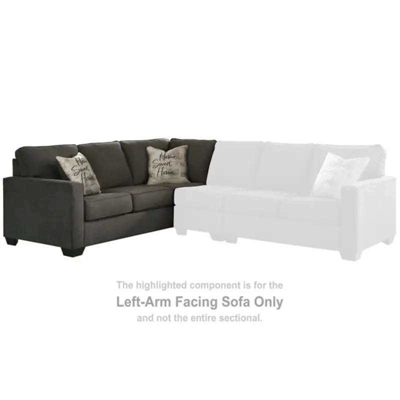 5900566 Ashley Furniture Lucina - Charcoal Laf Sofa - Charcoal