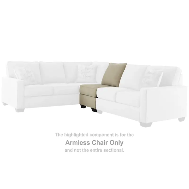 5900646 Ashley Furniture Lucina - Quartz Armless Chair