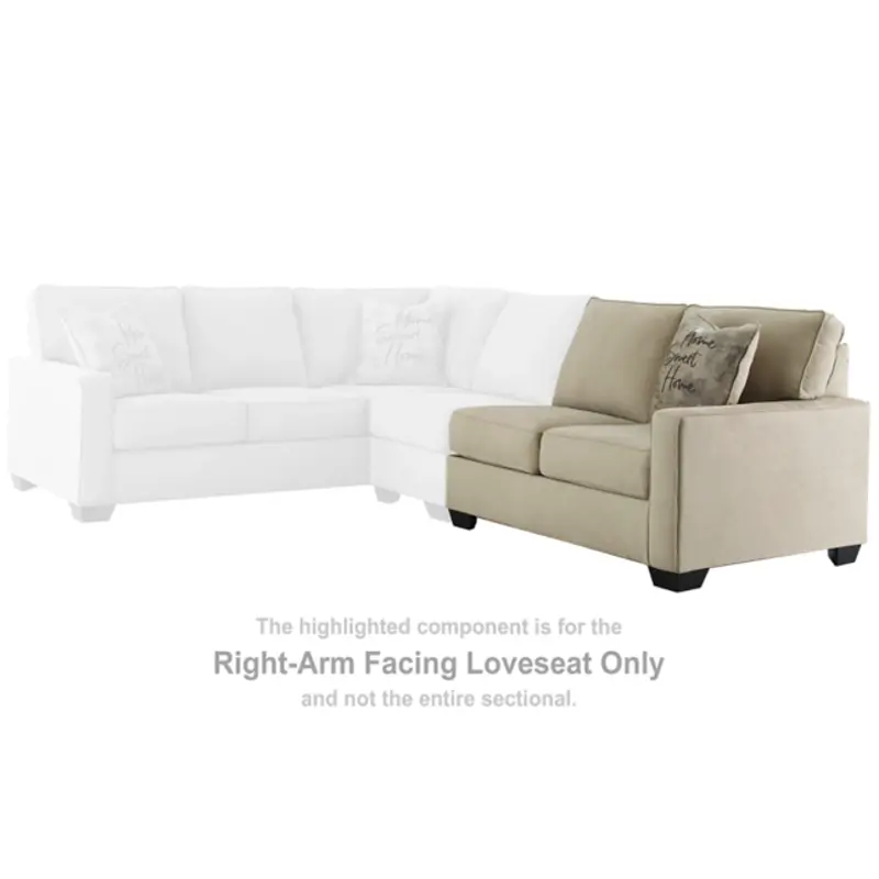 5900656 Ashley Furniture Lucina - Quartz Raf Loveseat