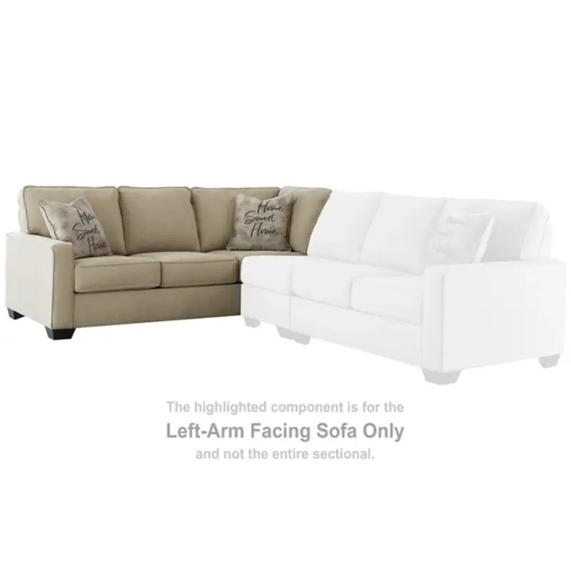 5900666 Ashley Furniture Lucina - Quartz Living Room Furniture Sectional