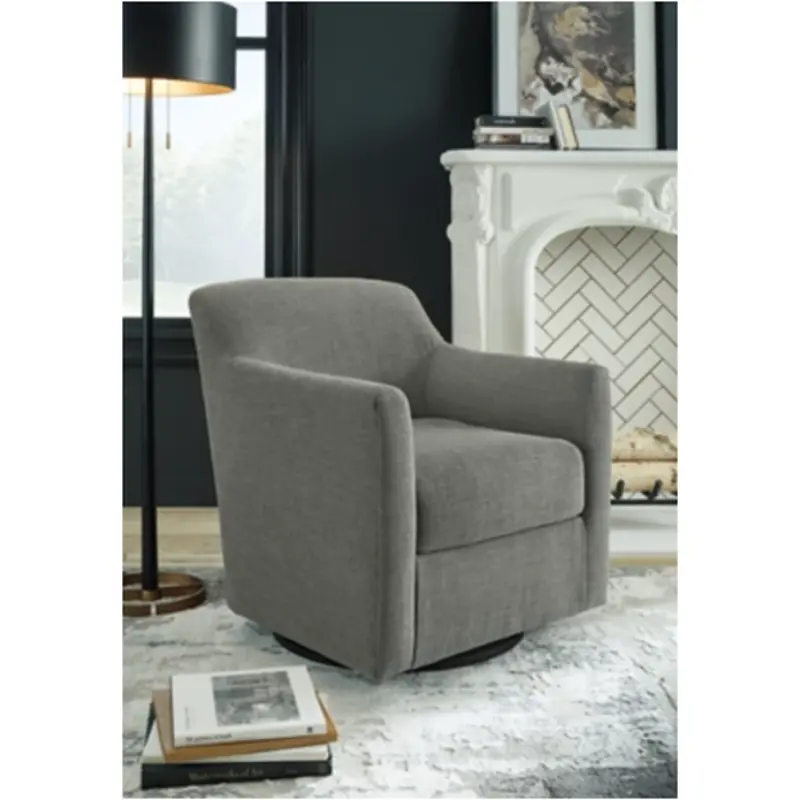 A3000326 Ashley Furniture Bradney Swivel Accent Chair - Smoke