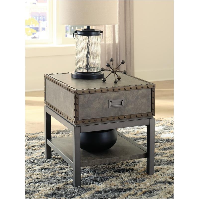 T973-3 Ashley Furniture Derrylin Living Room Furniture End Table