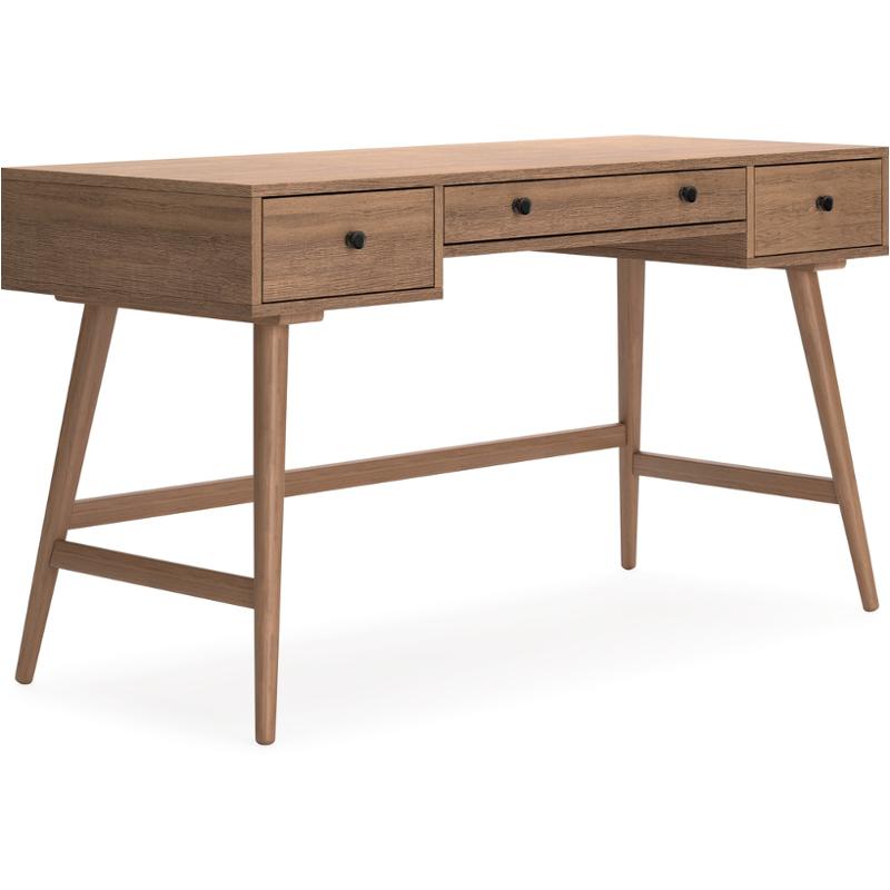 H060-27 Ashley Furniture Thadamere Home Office Desk (wood Tone)
